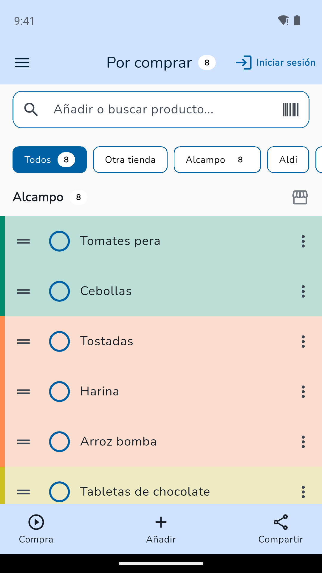 Lista della spesa